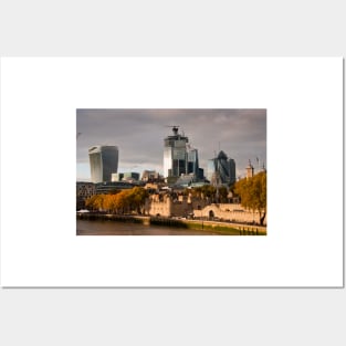 Cityscape Skyline City of London Posters and Art